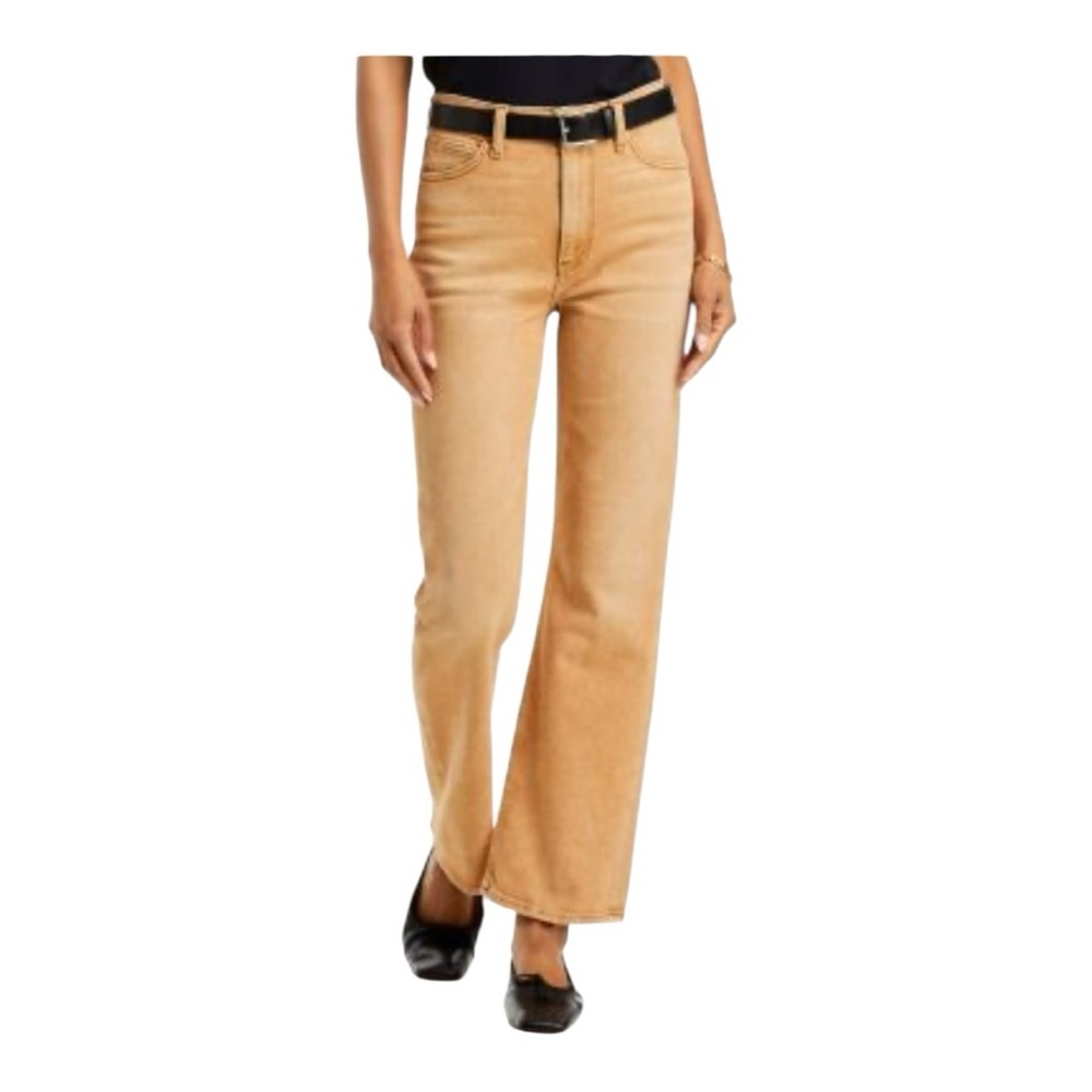 RE/DONE
70s High Rise Cropped Bootcut Jeans in Desert Sand NWT‎